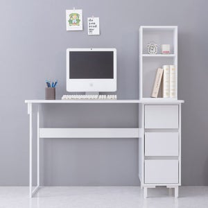 밀리 서랍형 중 고등학생 화이트 공부 초등학교 소형 원룸 작은 책상 재택근무