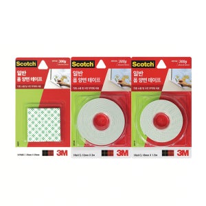 3M 스카치 폼 양면 테이프 - 폼 양면 테이프 12mm,18mm,24mm