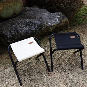 아베나키 캔버스 BBQ체어 캠핑의자1+1 블랙1개 아이보리1개 2개세트구성