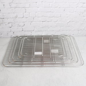 KING 스텐 사각튀김망 받침 보조망 바스켓 트레이 에어프라이어 돈까스망 업소용