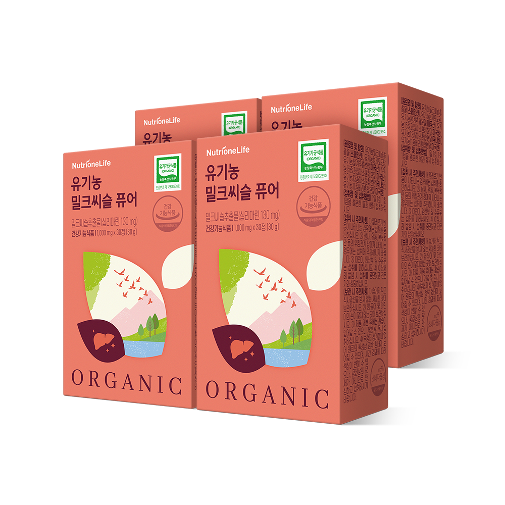 뉴트리원 유기농 밀크씨슬 퓨어 30캡슐, 4개