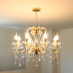 인테리어 샹들리에 조명 에슐리골드8등 국내제작 당일발송