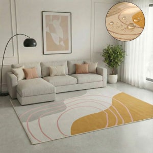 워셔블 방수 러그 먼지없는 사계절 거실 카페트 단모 대형 46번