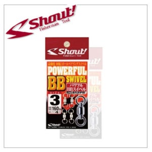 샤우트 강력한 파워풀 볼베어링 지깅 낚시 회전 스냅 도래 412PB