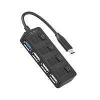 엑토 4포트 USB 개별전원 멀티허브 C타입전원 USB3.2Gen/2.0 HUB-41