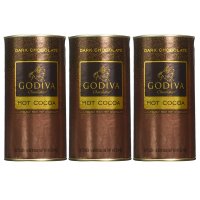 Godiva Dark Chocolate Hot Cocoa 고디바 프리미엄 다크초콜릿 핫초코 코코아 411g 3통