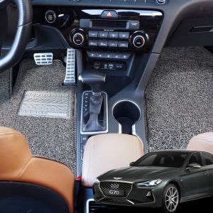 코일매트 현대 제네시스G70 2륜 일반형 1+2열풀세트