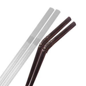 개별포장 주름빨대 자바라 카페 빨대 7x250mm 검정 10000개