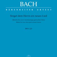 Bach, Johann Sebastian - Singet dem Herrn ein neues Lied BWV 225 (총보 파트보 세트, 베렌라이터 수입악보)