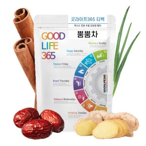 TEABAG 뿜뿜차 대추 계피 생강 파뿌리 삼각티백 100개입 개당 2g