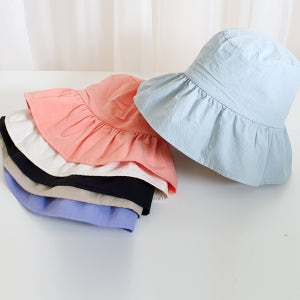 셔링 여름 플로피햇 여성 벙거지모자