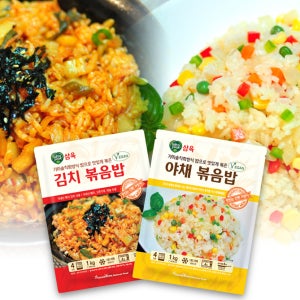 삼육 김치볶음밥 야채볶음밥 1kg(250gX4봉) 비건 냉동 간편식