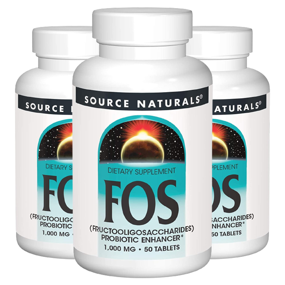 소스내츄럴스 FOS <b>프락토올리고당</b> 1000mg 50정 3개