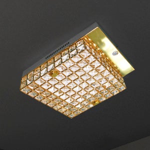 크리스탈 센서등 LED 25W 사각 크리스틴 사각 고급 현관센서