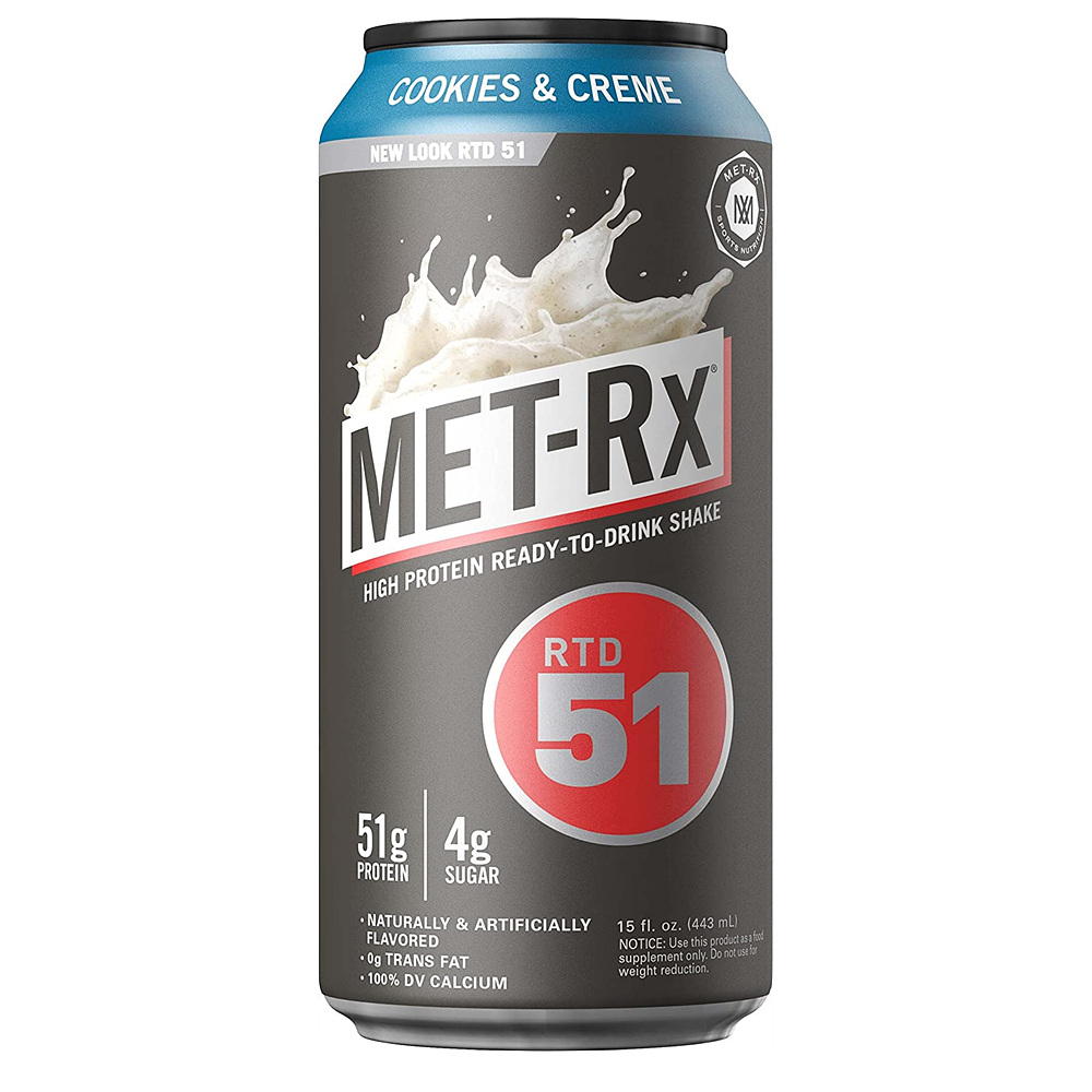 <b>MET-Rx 프로틴</b>쉐이트 443ml 12팩 쿠키앤 크림 MET-Rx RTD 51 Protein Shake, Ready to Drink