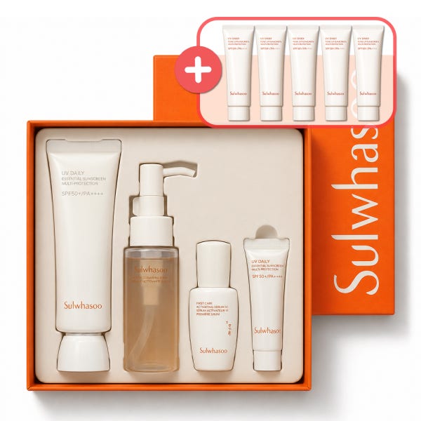 뷰티의민족 설화수 상백 선크림 50ml 기획세트 자외선 차단 미백 어머니 선물