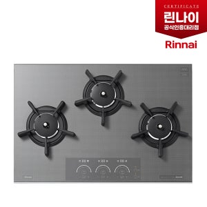 린나이 가스레인지 3구 빌트인 터치식 하이브리드 쥬벨 RBR-GF7500, 도시가스(LNG)