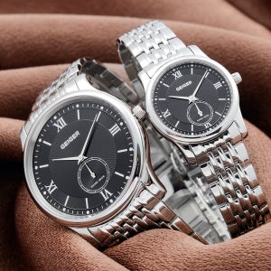 본사직영/정품 가이거 스위스 메이드 커플 메탈시계 GE6030BS