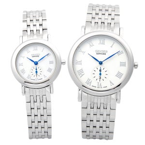 본사직영/정품 가이거 스위스 메이드 커플 메탈시계 GE6032WS