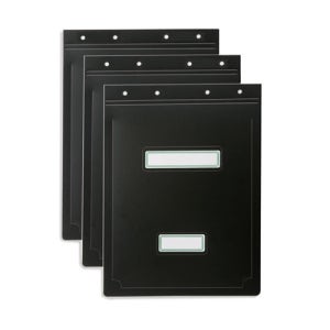 문화 PP 흑표지 A4 군 F4498-7 10조입 철끈화일표지