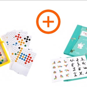 [치매예방퍼즐] 자석보드 초코볼 옮기기+자석칠교 / 실버놀잇감 노인보드게임 부모님선물