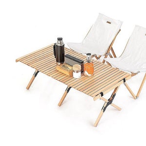 캠핑 우드롤테이블 대형 1200 너도밤나무 테이블(압축벨트 포함)