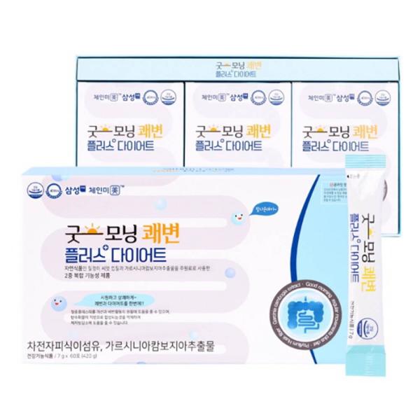 굿모닝 쾌변 플러스 다이어트 7gx60포 (차전자피분말, 가르시니아, 차전자피식이섬유)