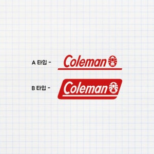 콜맨 스티커 캠핑 장비 리스토어 캠핑박스 아이스박스 coleman sticker