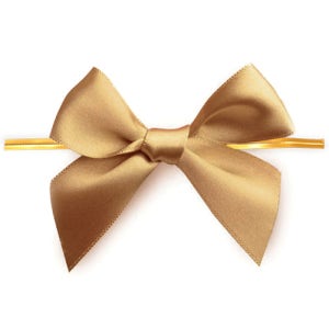 빵끈 달린 골드 완성리본 (8개)