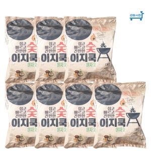 이지쿡야자숯 7개입 순간착화 불쏘시개 구이용번개탄 착화탄 숯탄