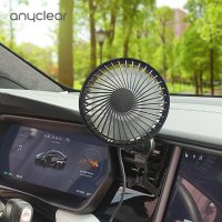애니클리어 PDB-ACF30 차량용 송풍구 거치 USB 선풍기 각도조절 자동회전 LED 써큘레이터 무드등 자동회전 각인서비스