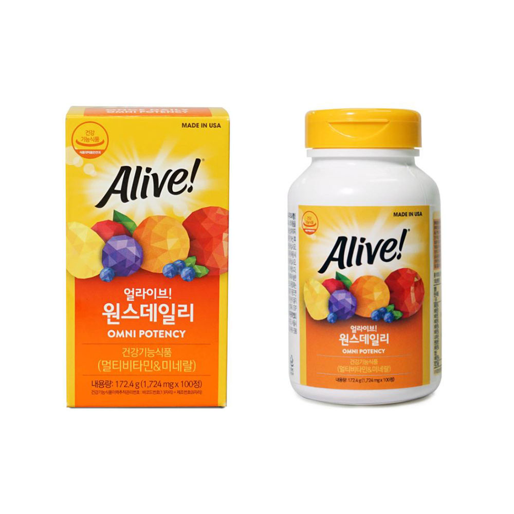 얼라이브 멀티비타민 100정 원스데일리 종합비타민 영양제 코스트코