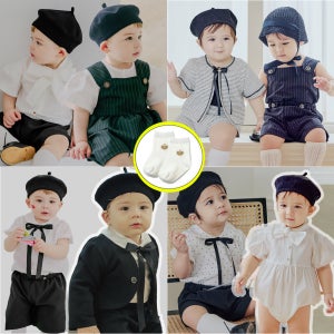 리틀티니 아기 정장 백일 돌잔치 남아 턱시도 화동 하객룩 돌수트