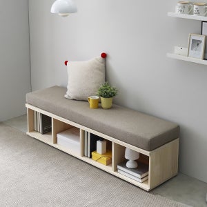 코젯 원목 긴 편한 수납 벤치 거실 소파 의자 1600 GM347C