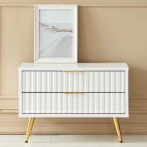 아트 2단 침대 침실 옆 미니 틈새 협탁 화이트