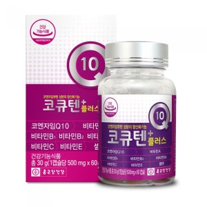 종근당건강 코큐텐 플러스 500mg x 60캡슐 코엔자임Q10 비타민 셀렌