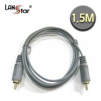 랜스타 1RCA M/M 컴포지트 케이블 1.5M LS-1RCA-MM