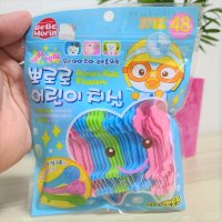 뽀로로 어린이 치실 1팩 48p 유아용 초등학생용 일회용치실 구강용품 구강관리 답례품