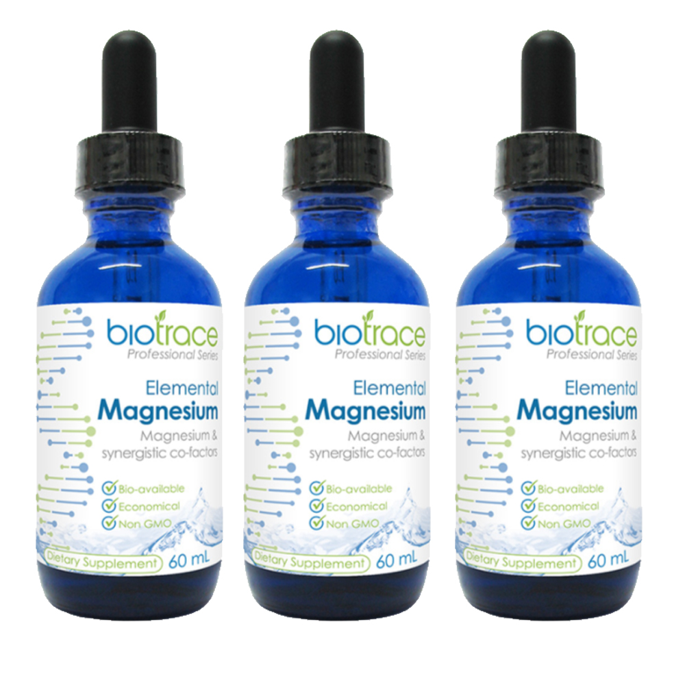 바이오트레이스 <b>엘레멘탈 마그네슘</b> 60ml X 3개