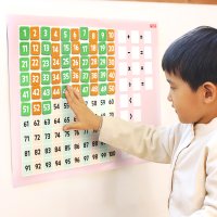 자석이 붙는 수배열판 포스터 (40x60) 학습벽보 수세기 수학교구