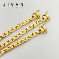 JIVAN 뱀체인 남자 체인 금팔찌 14k 18k