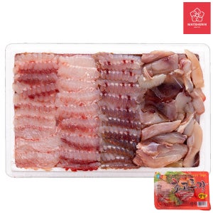 조여사 목포 국산 대청도 흑산도 홍어 숙성 애 안 삭힌 회 삼합 코