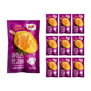 Dole 아이스 망고바 망고스틱 60g 10개