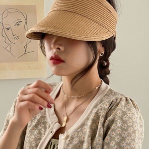 썸머 와이드 지사 벨크로 돌돌이 썬캡 4color