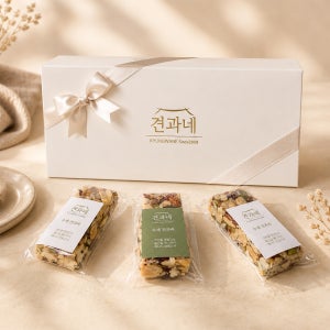 [견과네] 국산땅콩으로 만든 수제 미니 견과바 20g X 10개 (기본케이스)