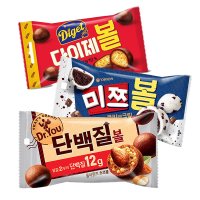 오리온 닥터유 단백질볼 48g/미쯔볼 쿠키앤크림 42g/다이제볼 42g 택일