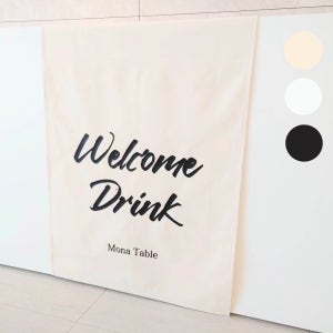 주문제작 로고인쇄 가림막커튼 가리개커튼 광목 옥스포드 가리개 기본형 미니 가림천 노렌 주방 벨크로