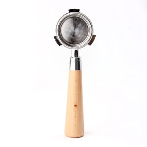 [호환] JJINT 커빙 드롱기 데티카 바텀리스 포터필터 51mm 라이트 우드 (바스켓포함)