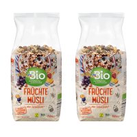 dmBio 뮤즐리 후르츠 시리얼 750g 2팩 Muesli, fruits, 750 g