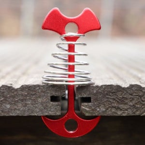 데크팩 물고기 스프링팩 M 고정 텐트 타프 오징어